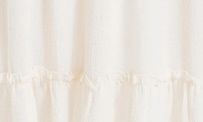 Max Studio Pebble Crepe Flutter Sleeve Maxi Dress In Ivory