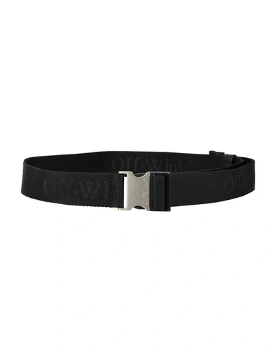 Shop Off-white Longtape Belt In Black