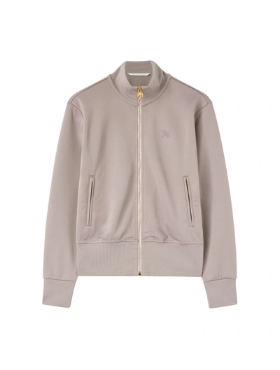 Shop Palm Angels Pa Monogram-embroidered Track Jacket In Pink & Purple