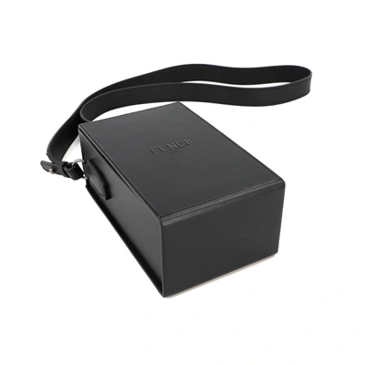 Shop Fendi Black Leather Shoulder Bag ()