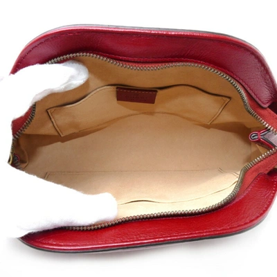 Shop Gucci Re(belle) Red Leather Shoulder Bag ()