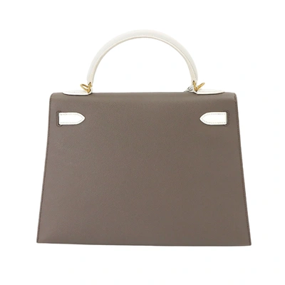 Shop Hermes Hermès Kelly 32 Multicolour Leather Shopper Bag ()