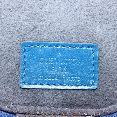 Pre-owned Louis Vuitton Ecrin Blue Leather Clutch Bag ()