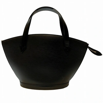 Pre-owned Louis Vuitton Saint Jacques Black Leather Tote Bag ()