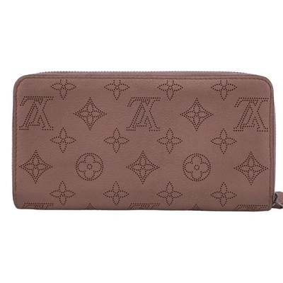 Pre-owned Louis Vuitton Zippy Pink Leather Wallet  ()