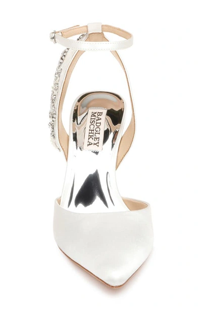 Shop Badgley Mischka Collection Blanca Sandal In Soft White