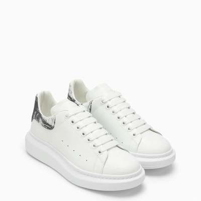 Shop Alexander Mcqueen Black And Oversized Trainer In White