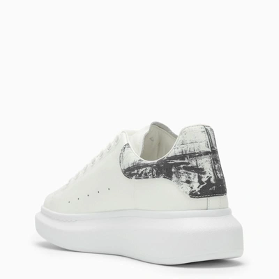 Shop Alexander Mcqueen Black And Oversized Trainer In White