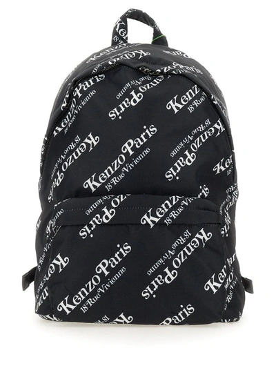 Shop Kenzo Backpack 'gram' In Black