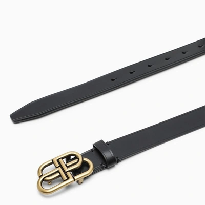 Shop Balenciaga Bb Belt In Black