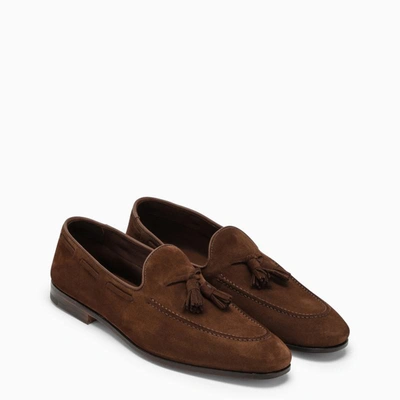 Shop Church's Suede Loafer With Tassels In Brown