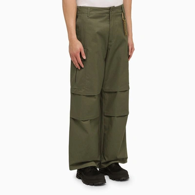 Shop Darkpark Military Vince Cargo Trousers In Green