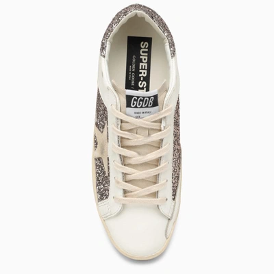 Shop Golden Goose Super-star Glitter/white Sneaker