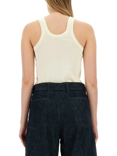 Shop Lemaire Tank Top In Ivory