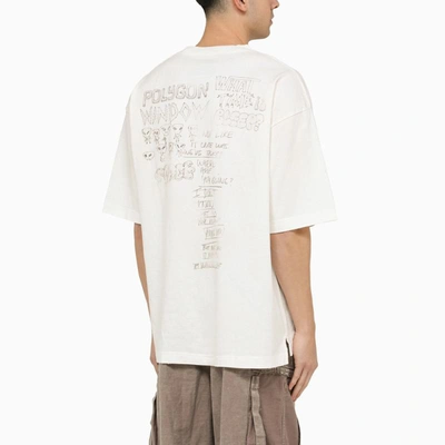 Shop Miharayasuhiro Maison Mihara Yasuhiro Oversize T-shirt With Print In White
