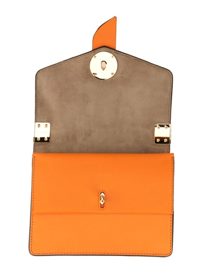 Shop Michael Michael Kors Michael Kors Greenwich Shoulder Bag In Orange