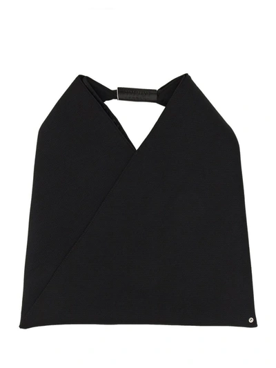 Shop Mm6 Maison Margiela Shoulder Bag "japanese" Medium In Black