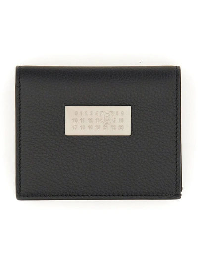 Shop Mm6 Maison Margiela Numeric Bifold Wallet In Black