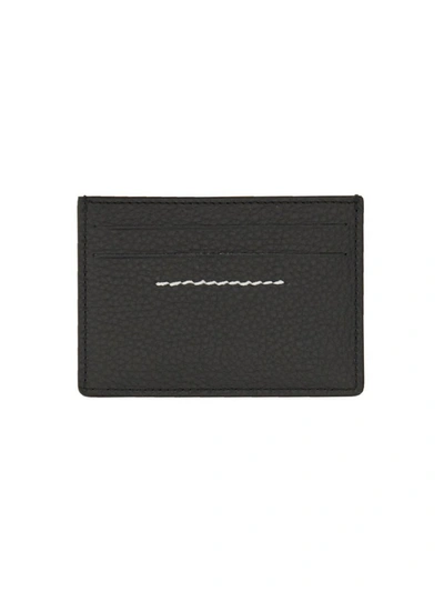 Shop Mm6 Maison Margiela Numeric Card Holder In Black