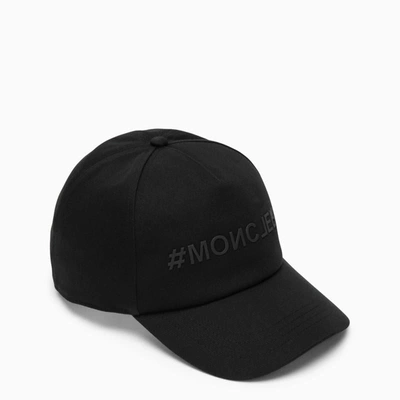 Shop Moncler Grenoble Baseball Cap With Logo In Black