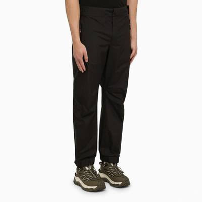 Shop Moncler Grenoble Trousers In Technical Fabric In Black