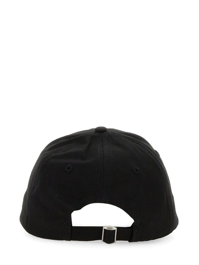 Shop Msgm Baseball Hat With Logo In Black