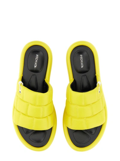Premiata Nappa Sandal In Yellow