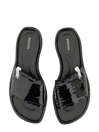 Shop Premiata Slide Sandal In Black
