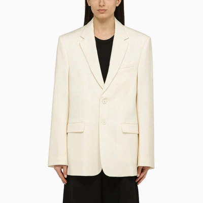 Shop Wardrobe.nyc Single-breasted Jacket In In White