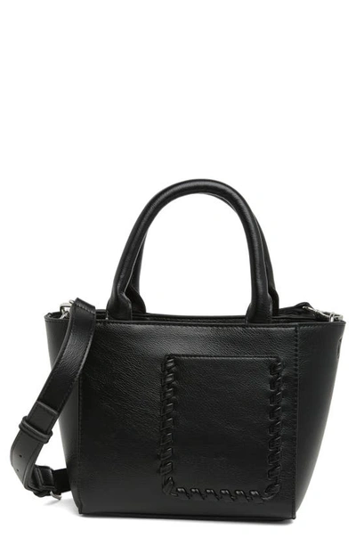 Shop Bcbg Whipstitch Mini Tote Bag In Black