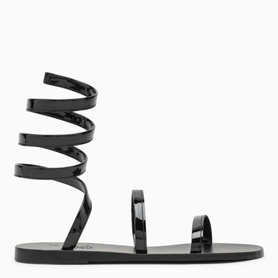 Shop Ancient Greek Sandals Black Ofis Low Sandals