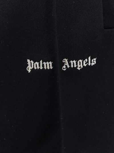 Shop Palm Angels Bermuda Shorts With Classic Logo Embroidery
