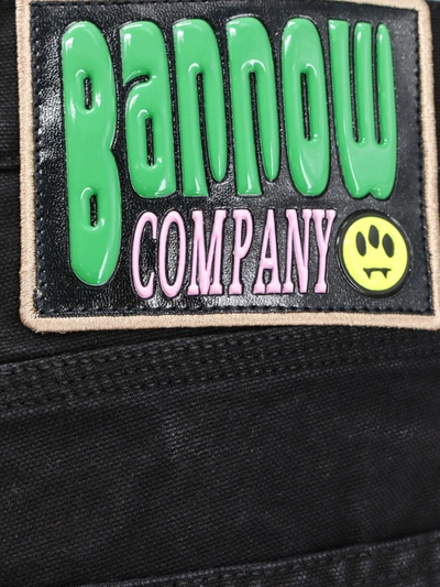 Shop Barrow Cotton Cargo Bermuda Shorts With Back Logo Patch