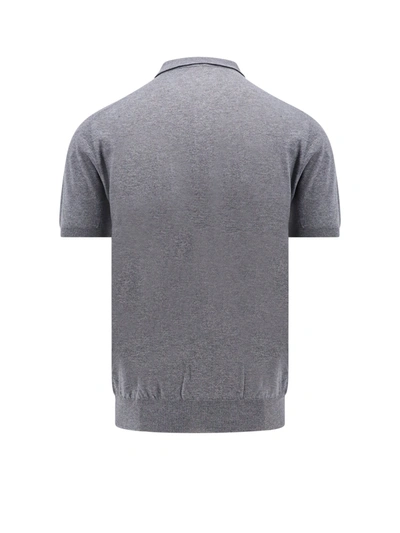 Shop Kiton Cotton Polo Shirt