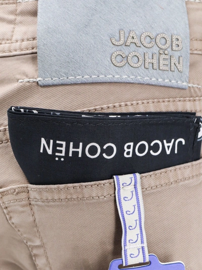 Shop Jacob Cohen Cotton Slim Trouser With Back Logo Patch