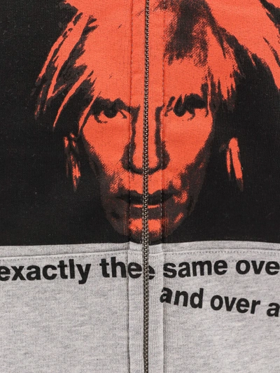 Shop Comme Des Garçon Shirt Cotton Sweatshirt With Frontal Andy Warhol Print