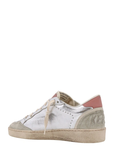Shop Golden Goose Laminated Leather Sneakers With Suede Patch