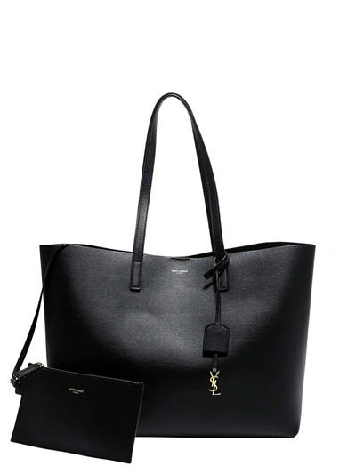 Shop Saint Laurent Leather Shoulder Bag