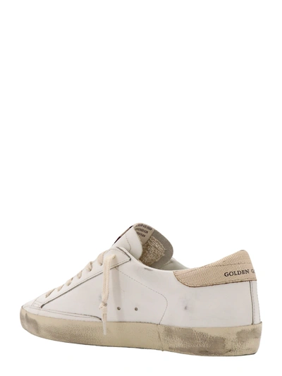 Shop Golden Goose Leather Sneakers With Back Contrasting Patch