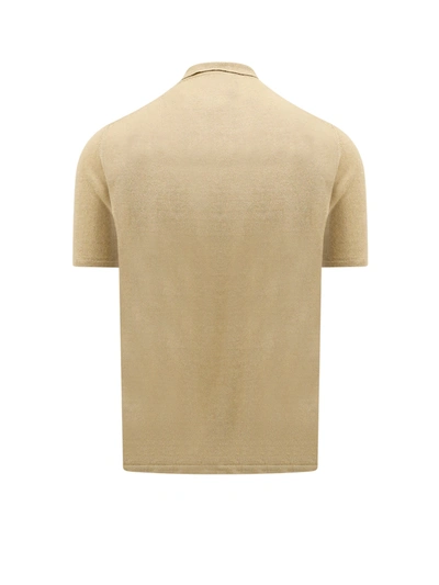 Shop Roberto Collina Linen Polo Shirt