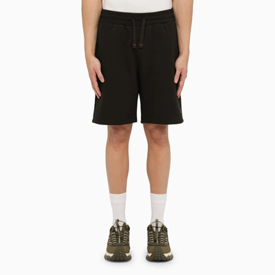 Shop Parajumpers | Cairo Easy Black Cotton Bermuda Shorts