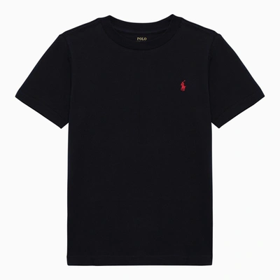 Shop Polo Ralph Lauren Classic Navy Blue T-shirt