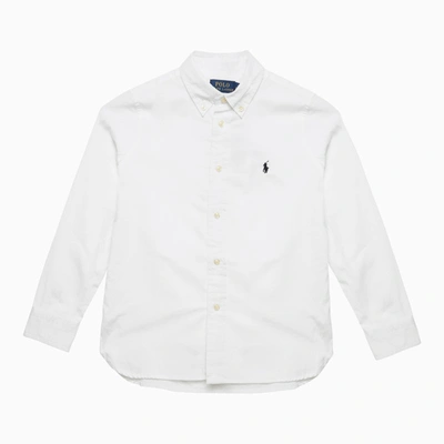 Shop Polo Ralph Lauren White Cotton Button-down Shirt