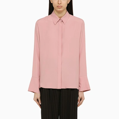 Shop Federica Tosi Pink Silk Blend Shirt