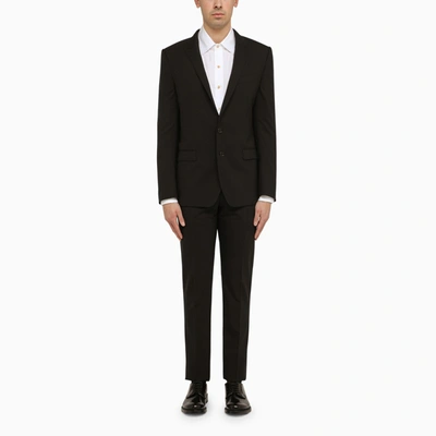 Shop Dolce & Gabbana Black Wool Single-breasted Suit