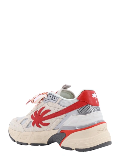 Shop Palm Angels Pa 4 Suede And Nylon Sneakers