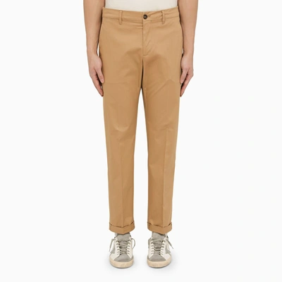 Shop Golden Goose Trousers Regular Golden In Beige