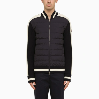 Shop Moncler | Padded Cardigan With Zip Blue