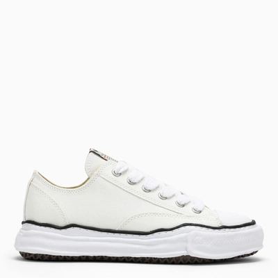Shop Miharayasuhiro White Peterson Low Sneakers In Canvas