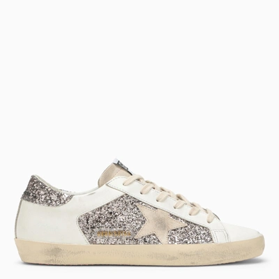 Shop Golden Goose | Super-star Glitter/white Sneaker